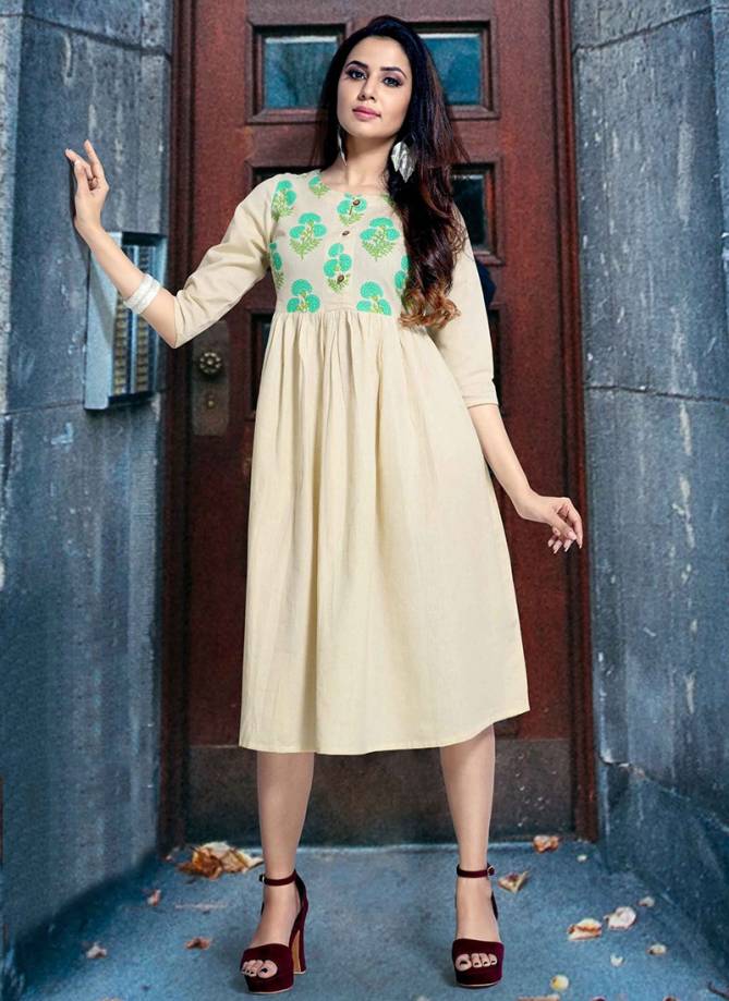 Style Roof FLORITA Fancy Ethnic Wear Pure Cotton Printed Latest Kurtis Collection